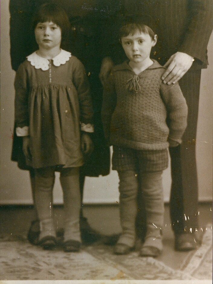 Die Geschwister Hella und Max Zellmann (r.)